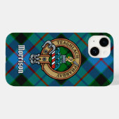 Clan Morrison Crest over Hunting Tartan Case-Mate iPhone Case (Back (Horizontal))
