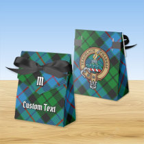 Clan Morrison Crest over Hunting Tartan Favor Box
