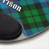 Clan Morrison Crest over Hunting Tartan Gel Mouse Pad (Right Side)
