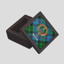 Clan Morrison Crest over Hunting Tartan Gift Box
