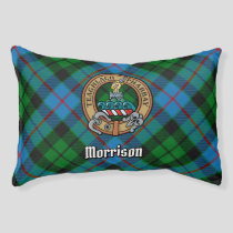 Clan Morrison Crest over Hunting Tartan Pet Bed