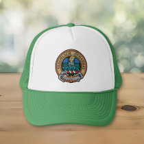 Clan Morrison Crest over Hunting Tartan Trucker Hat