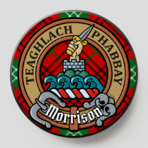 Clan Morrison Crest over Red Tartan PopSocket