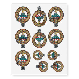 Clan Morrison Crest Temporary Tattoos