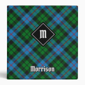 Clan Morrison Hunting Tartan 3 Ring Binder (Front)