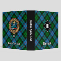 Clan Morrison Hunting Tartan 3 Ring Binder