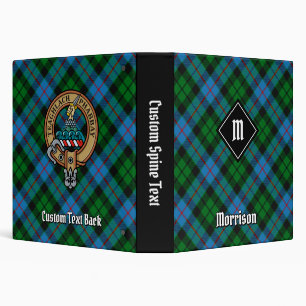 Clan Morrison Hunting Tartan 3 Ring Binder