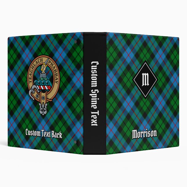 Clan Morrison Hunting Tartan 3 Ring Binder (Background)