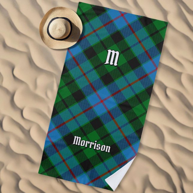 Clan Morrison Hunting Tartan Beach Towel (Creator Uploaded)