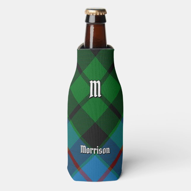 Clan Morrison Hunting Tartan Bottle Cooler (Bottle Front)