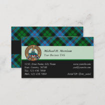 Clan Morrison Hunting Tartan Business Card