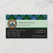 Clan Morrison Hunting Tartan Business Card (Front)