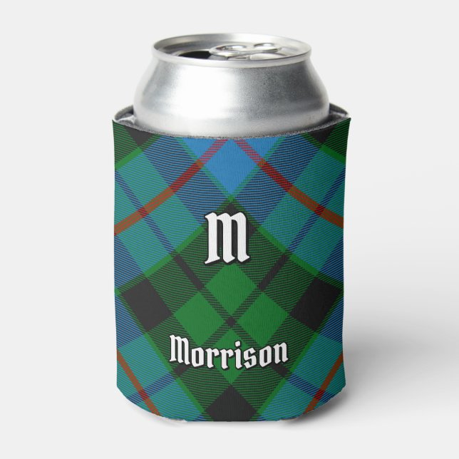 Clan Morrison Hunting Tartan Can Cooler (Can Front)