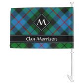 Clan Morrison Hunting Tartan Car Flag (Back)