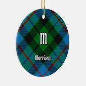 Clan Morrison Hunting Tartan Ceramic Ornament (Right)