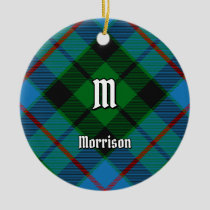 Clan Morrison Hunting Tartan Ceramic Ornament