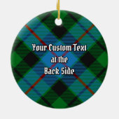 Clan Morrison Hunting Tartan Ceramic Ornament (Back)
