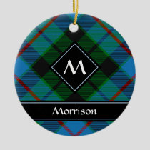 Clan Morrison Hunting Tartan Ceramic Ornament