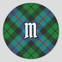 Clan Morrison Hunting Tartan Classic Round Sticker