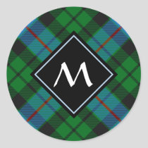 Clan Morrison Hunting Tartan Classic Round Sticker