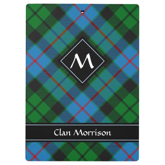 Clan Morrison Hunting Tartan Clipboard (Back)