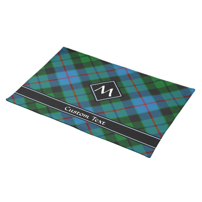 Clan Morrison Hunting Tartan Cloth Placemat (On Table)