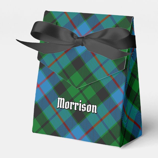 Clan Morrison Hunting Tartan Favor Box (Front Side)