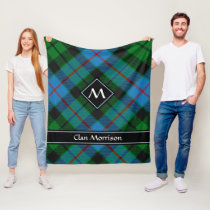 Clan Morrison Hunting Tartan Fleece Blanket