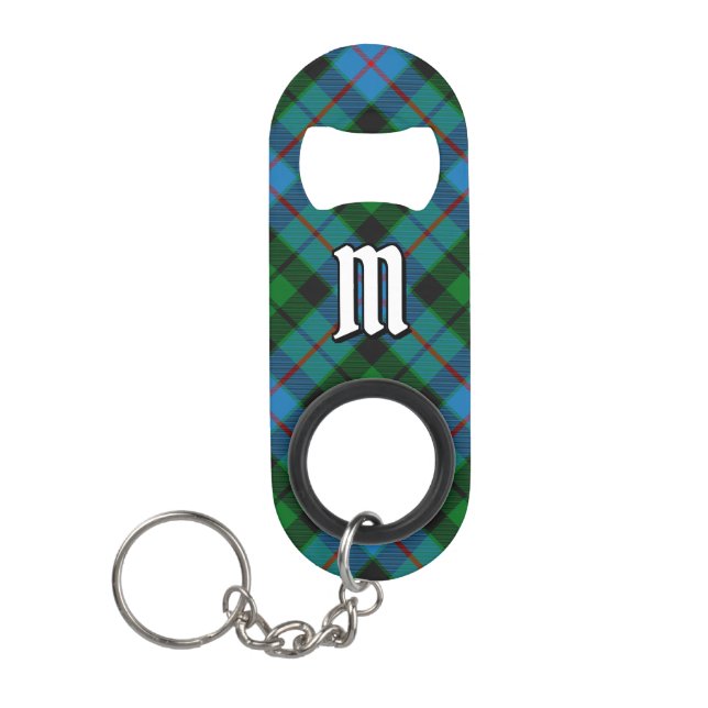 Clan Morrison Hunting Tartan Keychain Bottle Opener (Front)