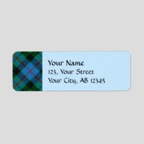 Clan Morrison Hunting Tartan Label