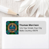 Clan Morrison Hunting Tartan Label (Insitu)