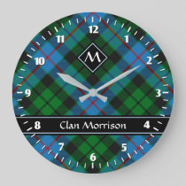 Clan Morrison Hunting Tartan Large Clock