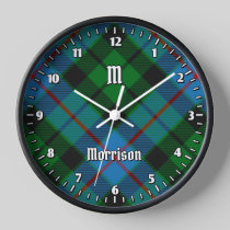 Clan Morrison Hunting Tartan Large Clock