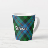 Clan Morrison Hunting Tartan Latte Mug (Right Angle)