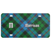 Clan Morrison Hunting Tartan License Plate (Front)