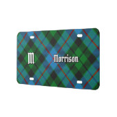 Clan Morrison Hunting Tartan License Plate (Left)