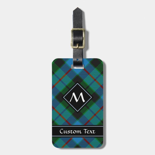 Clan Morrison Hunting Tartan Luggage Tag (Front Vertical)