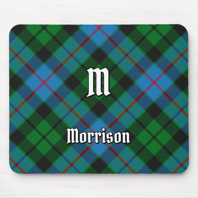 Clan Morrison Hunting Tartan Mouse Pad (Front)