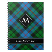 Clan Morrison Hunting Tartan Notebook (Front)