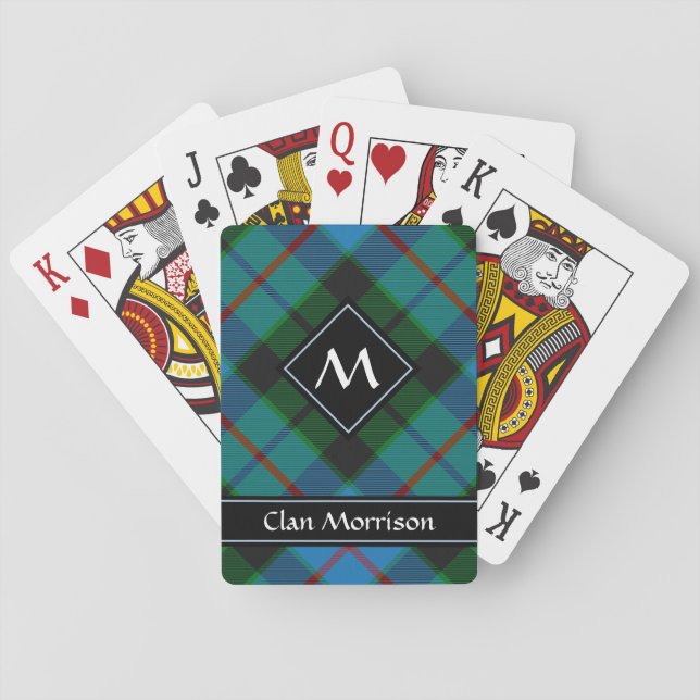 Clan Morrison Hunting Tartan Playing Cards (Back)