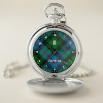 Clan Morrison Hunting Tartan Pocket Watch