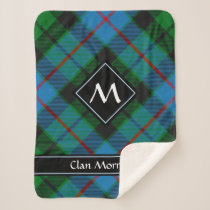 Clan Morrison Hunting Tartan Sherpa Blanket