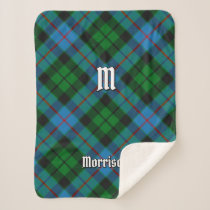 Clan Morrison Hunting Tartan Sherpa Blanket