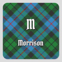 Clan Morrison Hunting Tartan Square Sticker