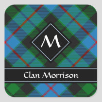 Clan Morrison Hunting Tartan Square Sticker