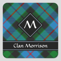 Clan Morrison Hunting Tartan Square Sticker