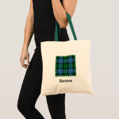Clan Morrison Hunting Tartan Tote Bag (Front (Product))