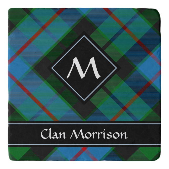Clan Morrison Hunting Tartan Trivet (Front)