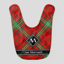 Clan Morrison Red Tartan Baby Bib