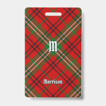 Clan Morrison Red Tartan Badge